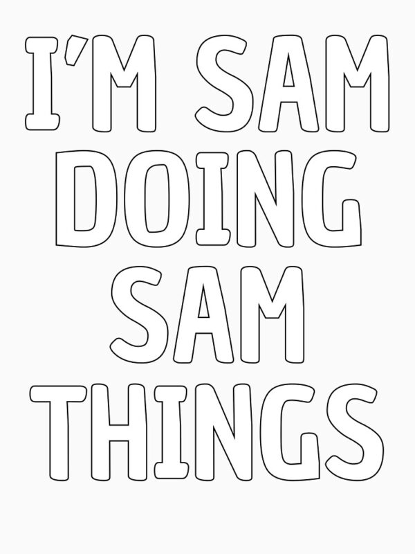 Im Sam Doing Sam Things Pullover Hoodie SH152 - Image 3